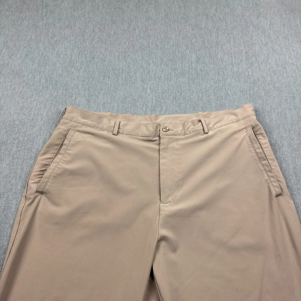 Nike Pants Mens 38 Brown Khaki Chino‎ Coach Training Performance Lightweight